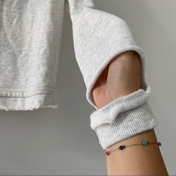 Honey Punch Varsity Distressed Sweatshirt size S - Picture 7 of 10